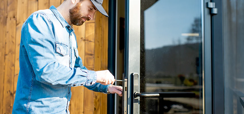 Frameless Glass Storefront Door Locks Replacement in Redding, CA